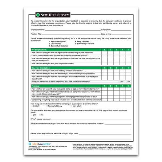 New Hire Survey