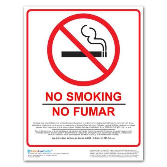 Georgia No Smoking Poster