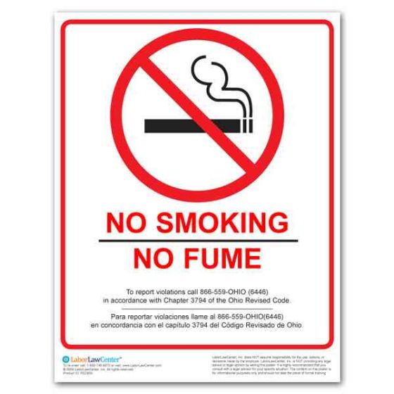 Ohio No Smoking Poster