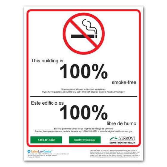 Vermont No Smoking Poster