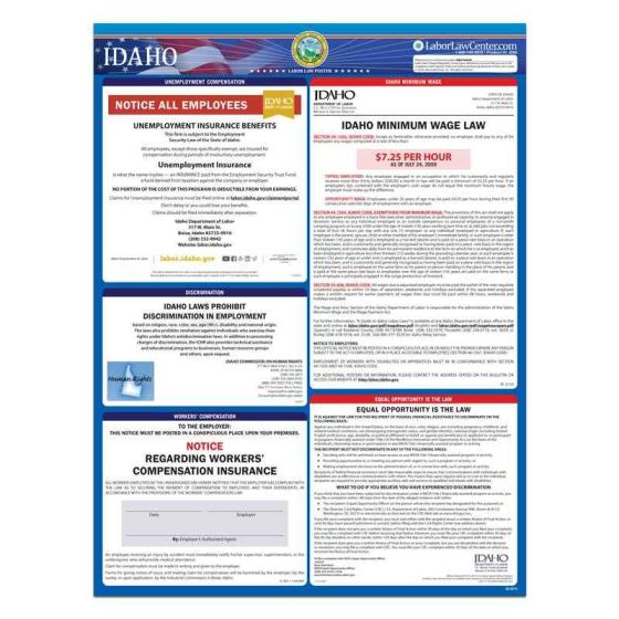 Idaho State Labor Law Poster