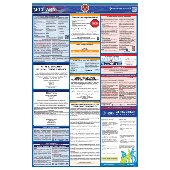 Montana Labor Law Poster