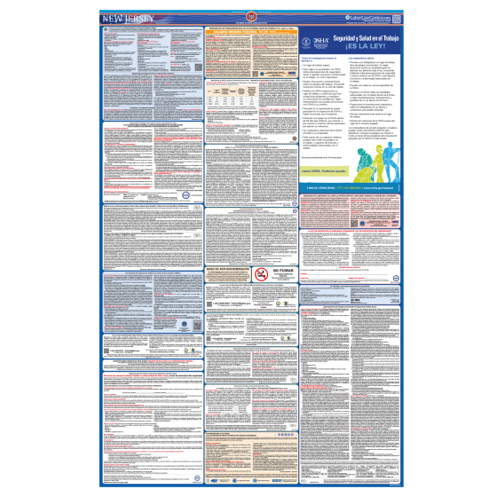 New Jersey & Federal Labor Law Posters - Spanish