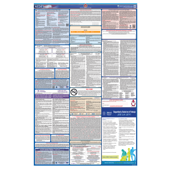 New York & Federal Labor Law Posters - Spanish