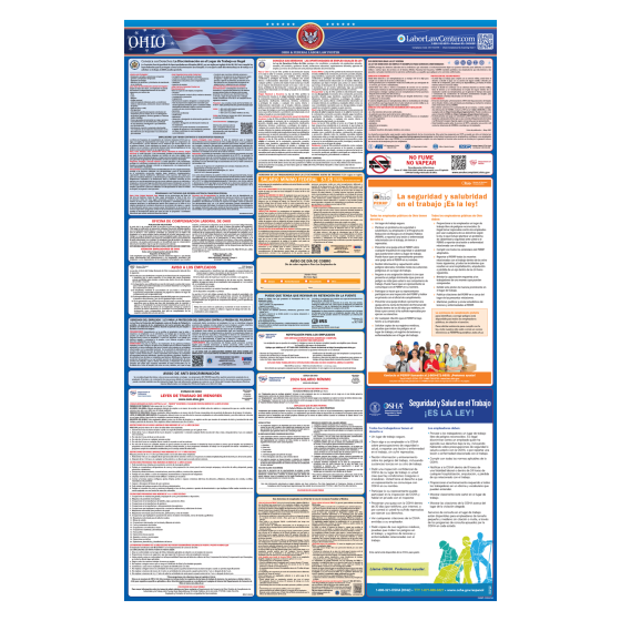 Ohio & Federal Labor Law Posters - Spanish