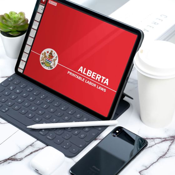 Alberta Digital Labor Law Poster
