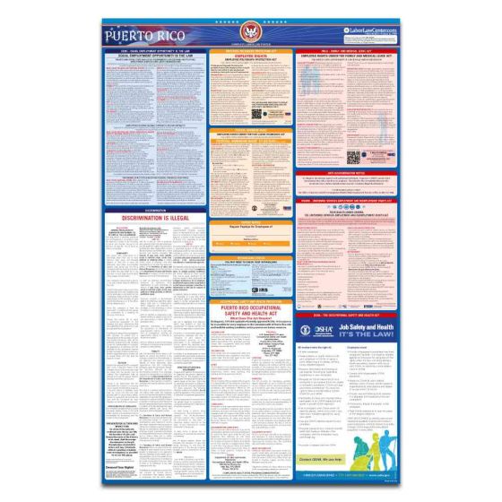 Puerto Rico Labor Law Poster + Compliance Protection Plan™