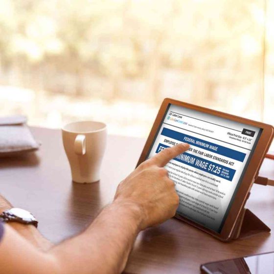 California Digital Labor Law Poster