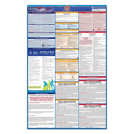 Distributor Texas & Federal Labor Law Posters
