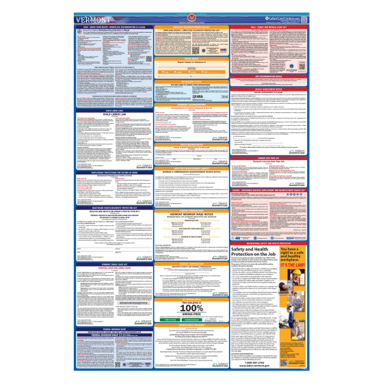 Vermont Labor Law Poster