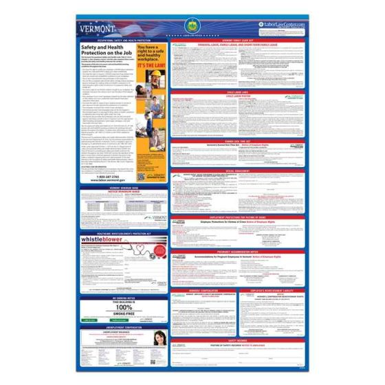 Vermont State Labor Law Poster