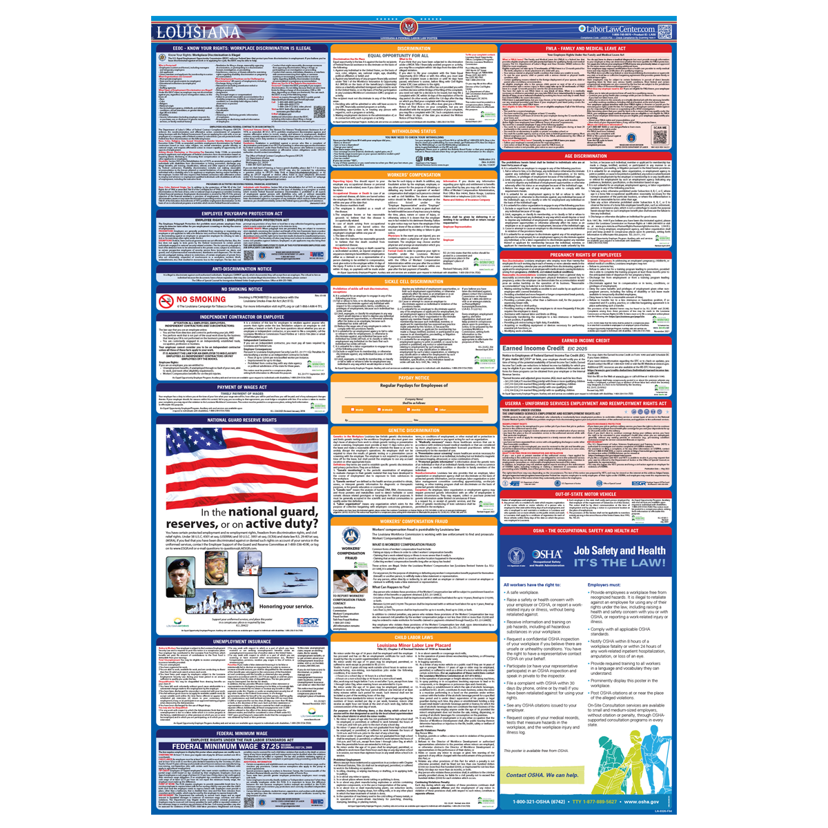 Louisiana Labor Law Poster Louisiana Labor Law Poster