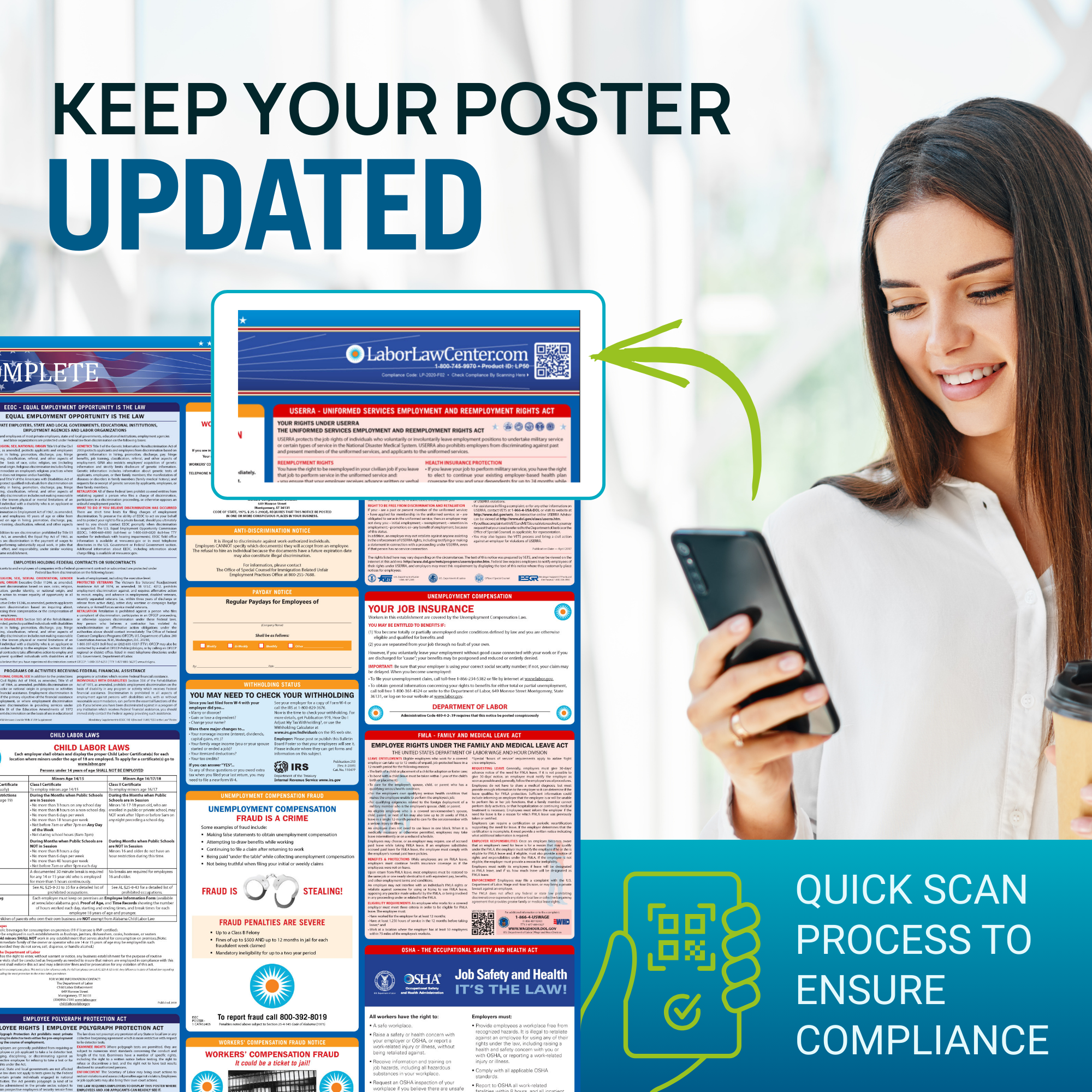 PREORDER 2026 - Minnesota State And Federal Labor Law Poster - Non-Laminated Paper