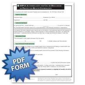 HIPAA Authorization Form PDF Download