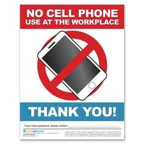 No Cell Phone Use in the Workplace