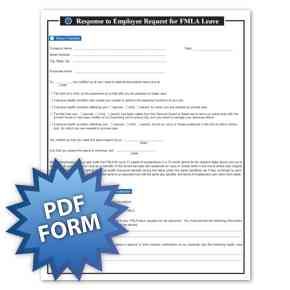Response to Request of FMLA Leave PDF Download