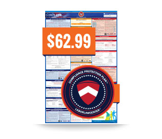 2025 Texas & Federal Labor Law 2-Poster Set With Workers' Comp - TX State & Federal (20" X 24" English & Laminated For Both