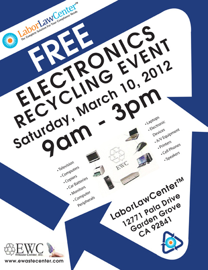 Recycling Event-LaborLawCenter